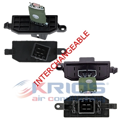 Resistor, interior blower